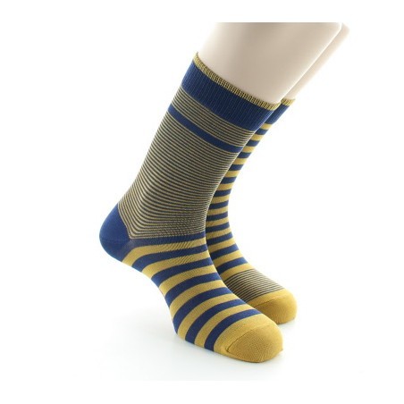 Chaussettes rayées asymétriques