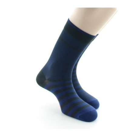 Chaussettes rayées asymétriques