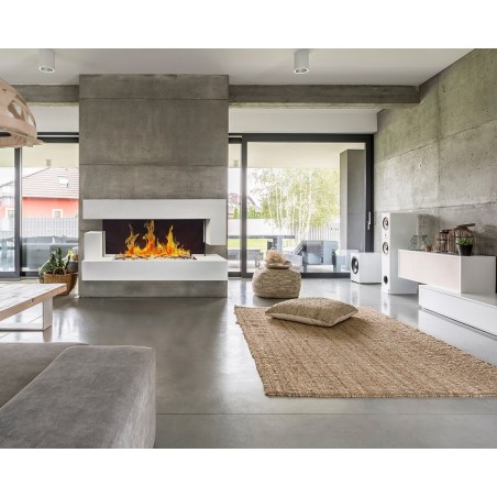 Cheminée décorative design Quartz Blanche