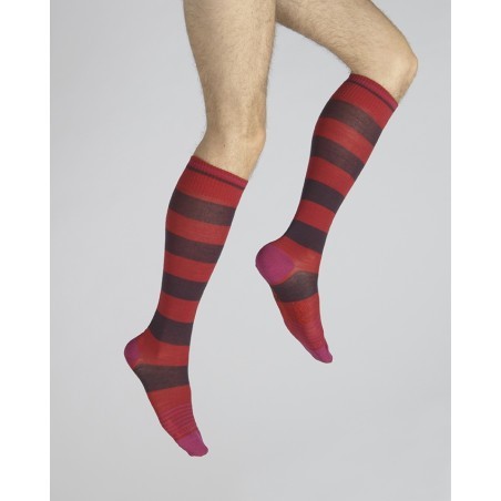 Chaussettes Hautes grosses Rayures