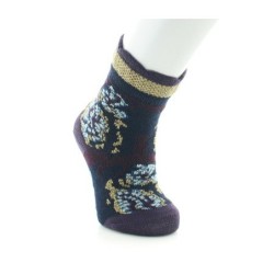 Chaussettes bébé Laine peignée fleurs de kimono