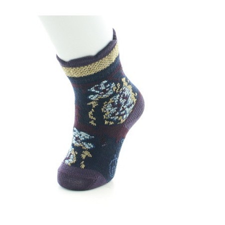 Chaussettes bébé Laine peignée fleurs de kimono