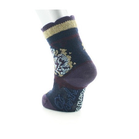 Chaussettes enfant Laine peignée fleurs de kimono