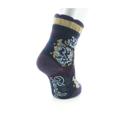 Chaussettes enfant Laine peignée fleurs de kimono