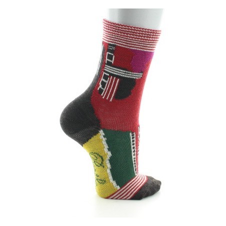 Chaussettes enfant Laine peignée cubisme