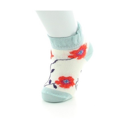 Chaussettes Enfant Fleurs Oranges