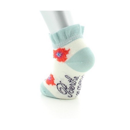 Chaussettes Enfant Fleurs Oranges