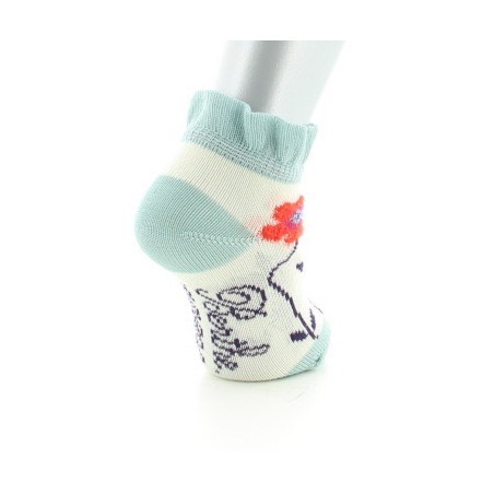 Chaussettes Enfant Fleurs Oranges
