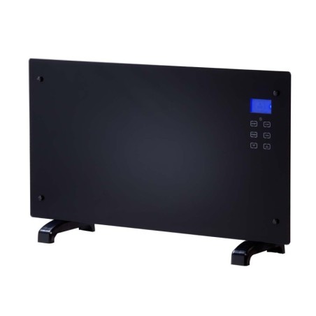 Chauffage décoratif design noir avec écran LCD 2000W