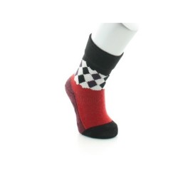 Chaussettes Damiers Rouges et Noirs
