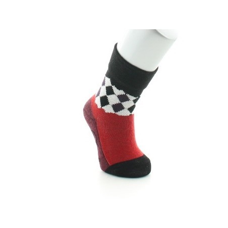 Chaussettes Damiers Rouges et Noirs