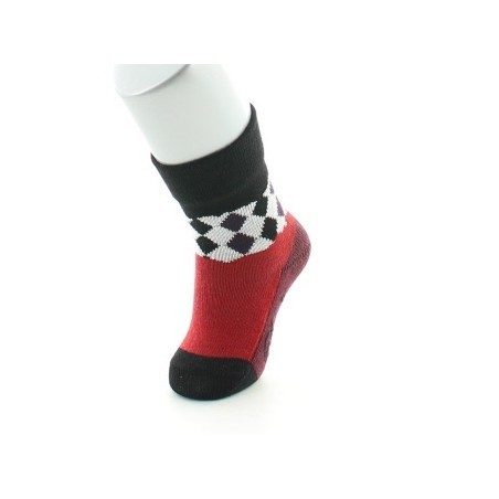 Chaussettes Damiers Rouges et Noirs