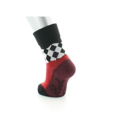 Chaussettes Damiers Rouges et Noirs