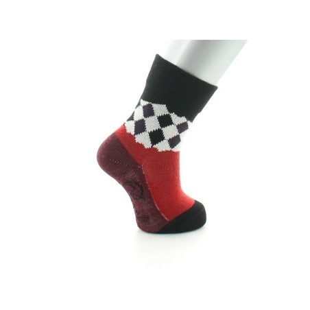 Chaussettes Damiers Rouges et Noirs