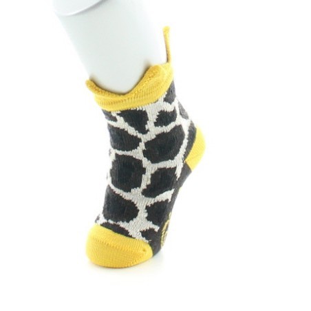 Chaussettes Bébé Tâches de Girafe et Couronne