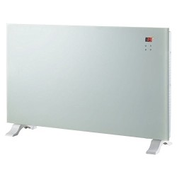 Radiateur décoratif design blanc avec écran LCD 2000W
