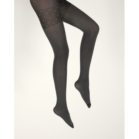 Collants femme 60D rayures