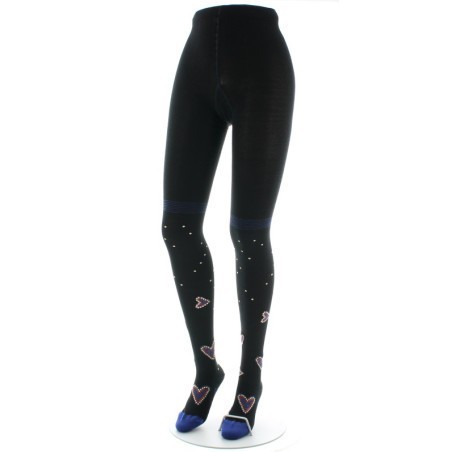Collants coton femme cœur