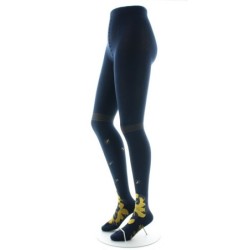 Collants coton femme feuilles d'or