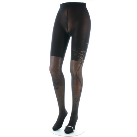 Collants 40D Arbre et Dentelle