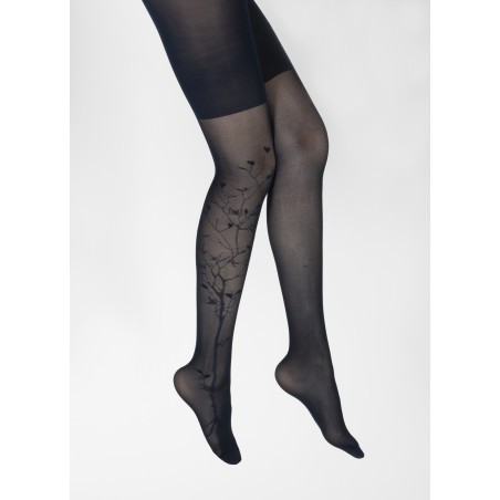 Collants 40D Arbre et Dentelle