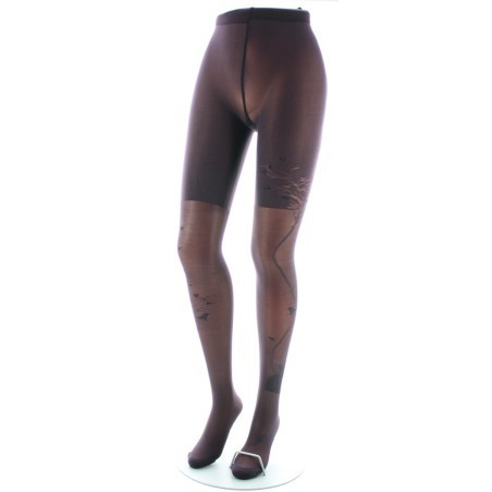 Collants 40D Arbre et Dentelle