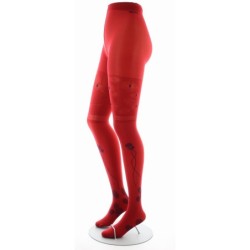 Collants Feu d'Artifice Marine sur fond Rouge