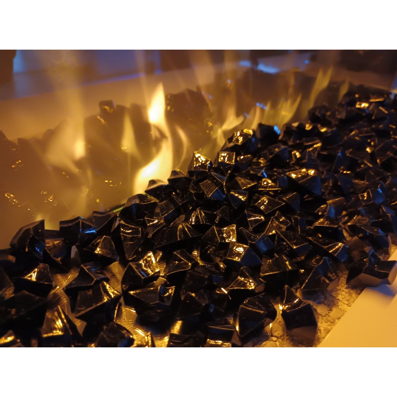 Pierre de synthèse en fibre de verre noire 500g