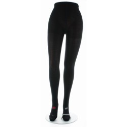 Collant en soie fond noir œil rouge