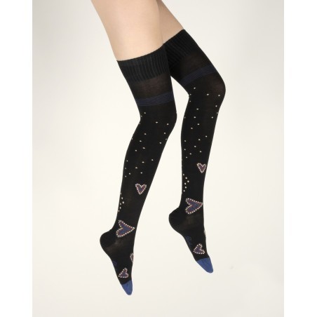 Jambieres femme coton cœur