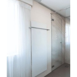 Barres sèche-serviettes - Pour radiateurs verticaux L 63 cm - Chromé