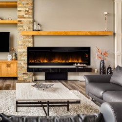 Cheminée décorative encastrable Elysée 3XL 152 cm