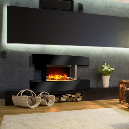 Cheminée décorative design Lounge Médium Noire