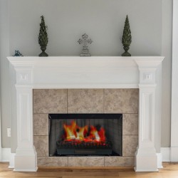 Foyer à bûches effet flammes XL