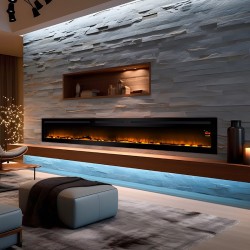 Cheminée décorative encastrable Elysée Infinity 228cm
