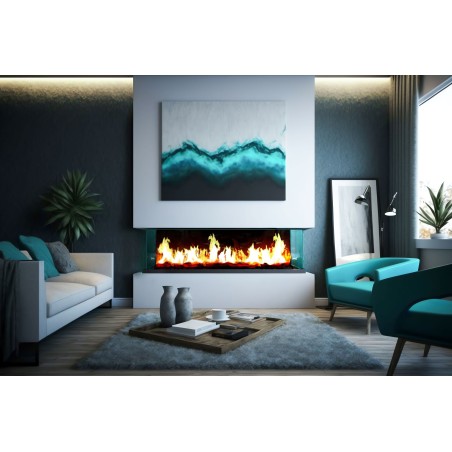 Cheminée encastrable 3D 152cm