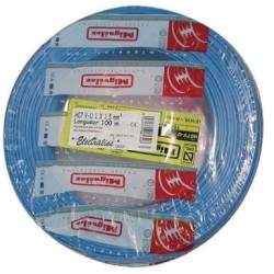 Câble H07VU 1.5 100m bleu