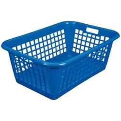 Corbeille à linge 60 L Bleue