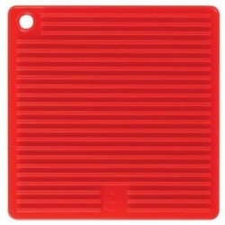 Manique carrée en silicone Rouge