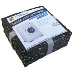 Dalle antivibratoire noire 100x100 mm ep. 10mm lot de 4