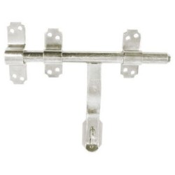 Verrou vervelle gache portecadenas 16 zingué blanc