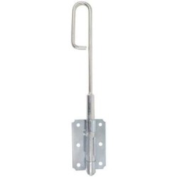Verrou baionnette 16 l500mm zingué blanc