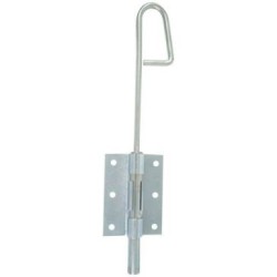 Verrou baionnette 14 l.250mm zingué blanc