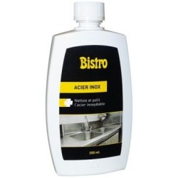 Bistro inox acier crème 250ml