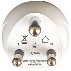 Adaptateur 2p+t Afrique du Sud 230V 3680W
