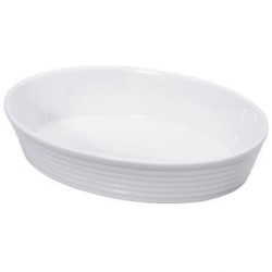 Plat à four ovale 30 cm - Blanc