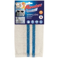 Serpillière bouclette blanche 50x60cm