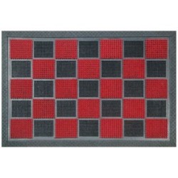 Tapis picots floque rouge 40x60cm antidérapant