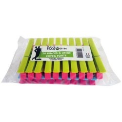 Pince à linge extra forte - Lot de 20