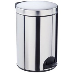Poubelle à pédale 14 L Inox - Élora
